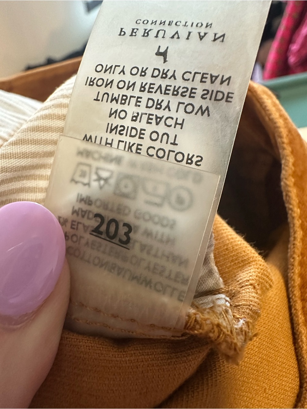 Peruvian connection velveteen straight leg pants in toffee brown size US 12 - Picture 5 of 8